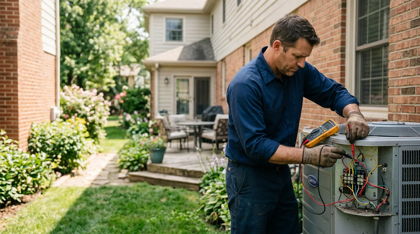 HVAC technician working near Loganville, PA